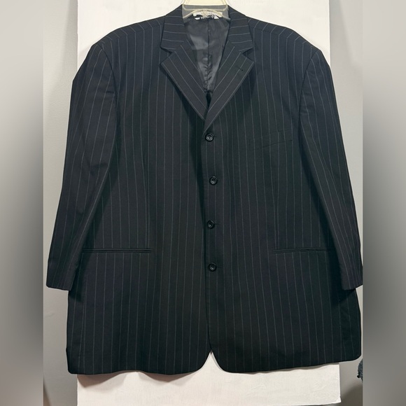 Mauro Other - Mauro Size 56R Charcoal Pinstripe Suit Jacket
